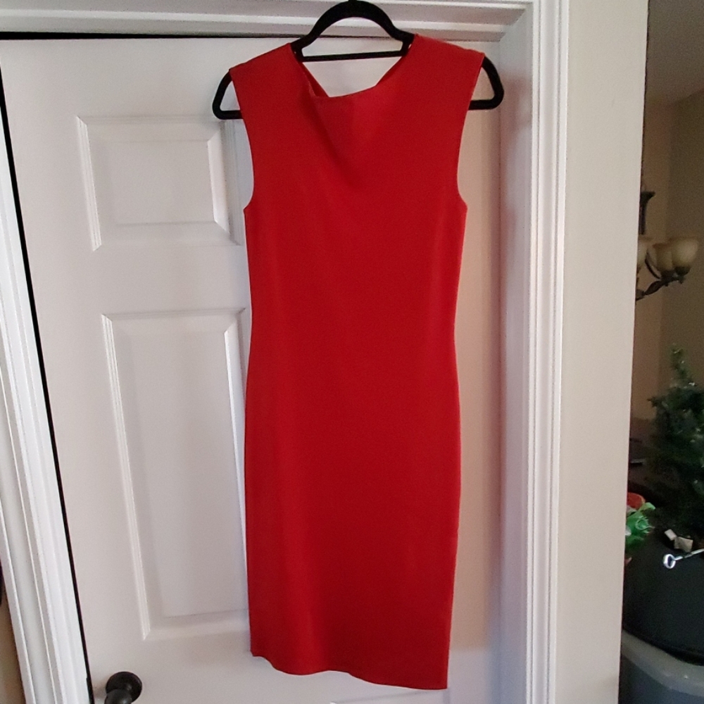 Ralph Lauren red viscose dress
